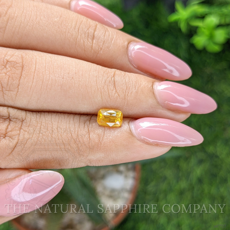 1.04 Ct. Orangish Yellow Sapphire from Ceylon (Sri Lanka)