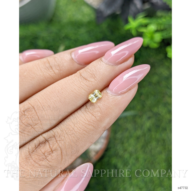 0.66 Ct. Yellow Sapphire from Ceylon (Sri Lanka)