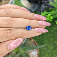 1.62 Ct. Blue Sapphire from Tanzania Life Style