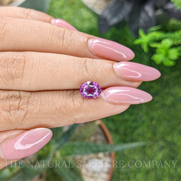 2.17 Ct. Purplish Pink Sapphire from Tanzania