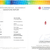 2.97 Ct. Padparadscha Sapphire from Ceylon (Sri Lanka) Scan Report