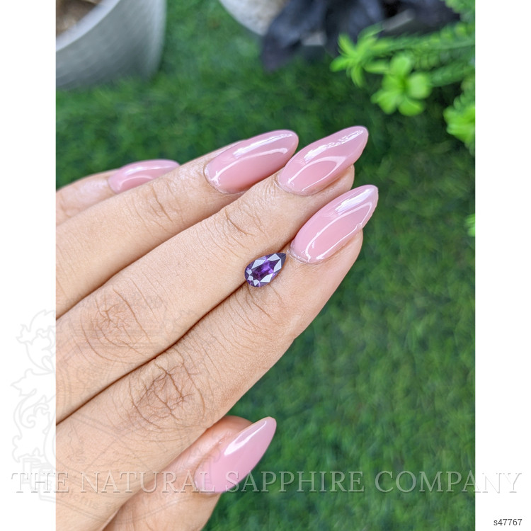 0.87 Ct. Purple Sapphire from Ceylon (Sri Lanka)