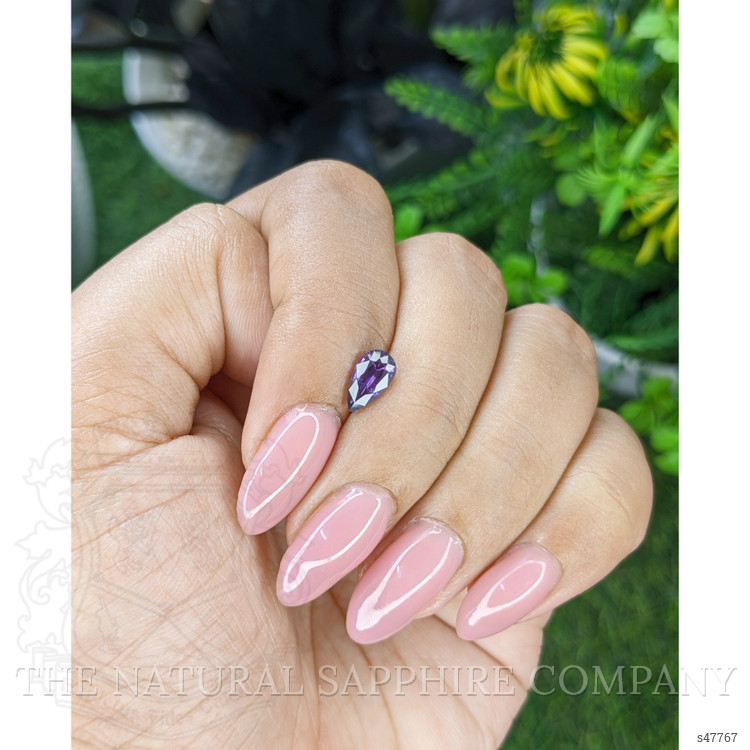 0.87 Ct. Purple Sapphire from Ceylon (Sri Lanka)