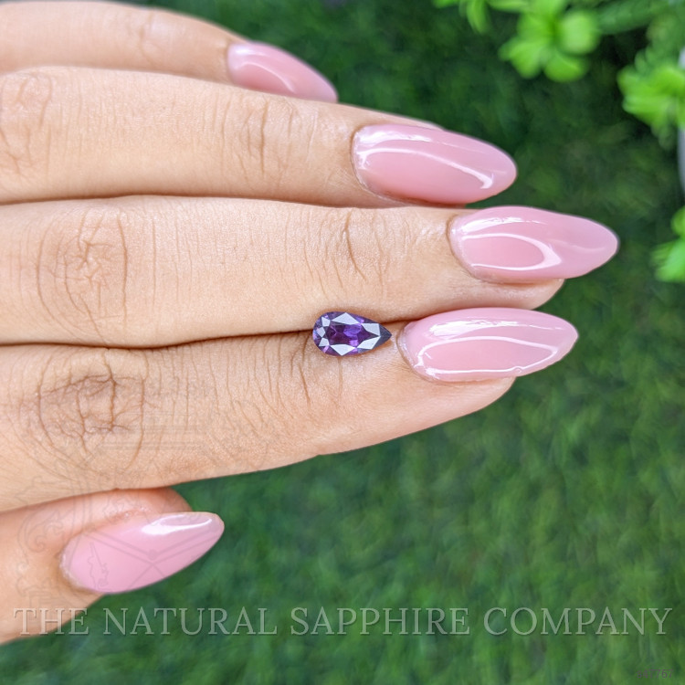 0.87 Ct. Purple Sapphire from Ceylon (Sri Lanka)