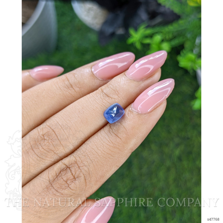 2.04 Ct. Blue Cabochon Sapphire from Ceylon (Sri Lanka)