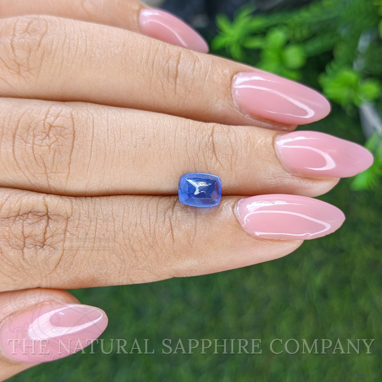 2.04 Ct. Blue Cabochon Sapphire from Ceylon (Sri Lanka)