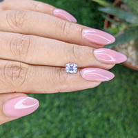 0.90 Ct. Pinkish Purple Sapphire from Ceylon (Sri Lanka) Life Style