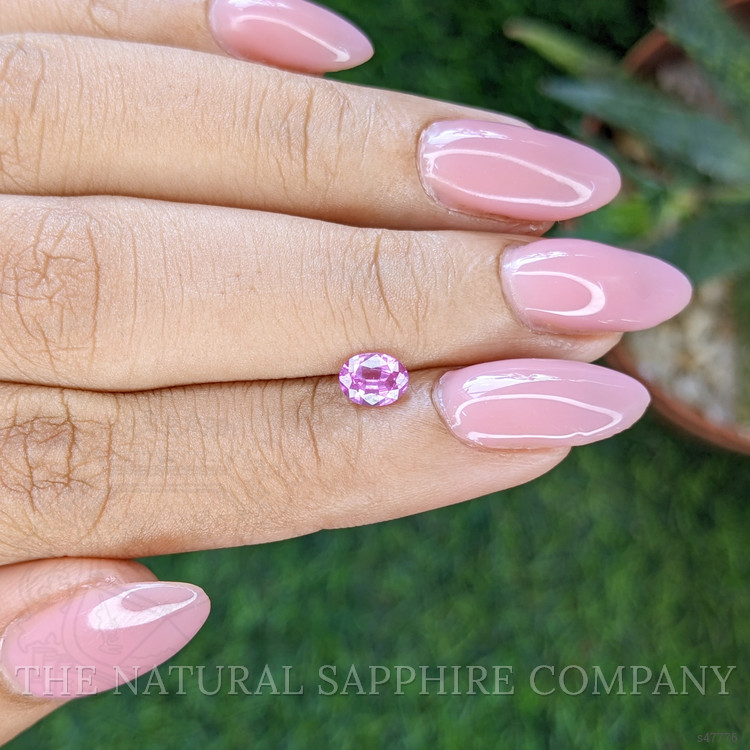 0.52 Ct. Purplish Pink Sapphire from Ceylon (Sri Lanka)