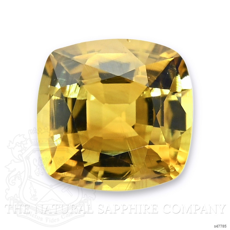 0.71 Ct. Greenish Yellow Sapphire from Ceylon (Sri Lanka)