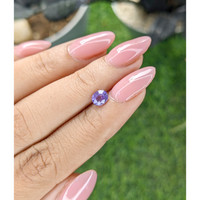 0.79 Ct. Pinkish Purple Sapphire from Ceylon (Sri Lanka) Life Style