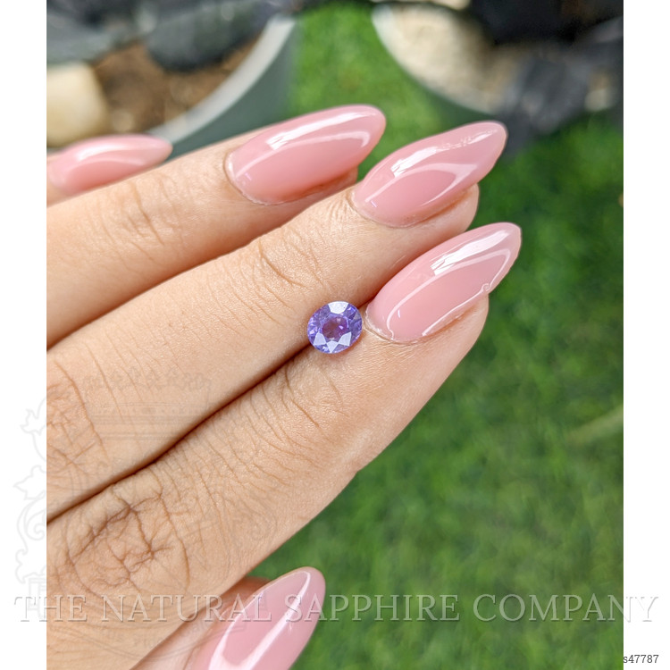 0.79 Ct. Pinkish Purple Sapphire from Ceylon (Sri Lanka)