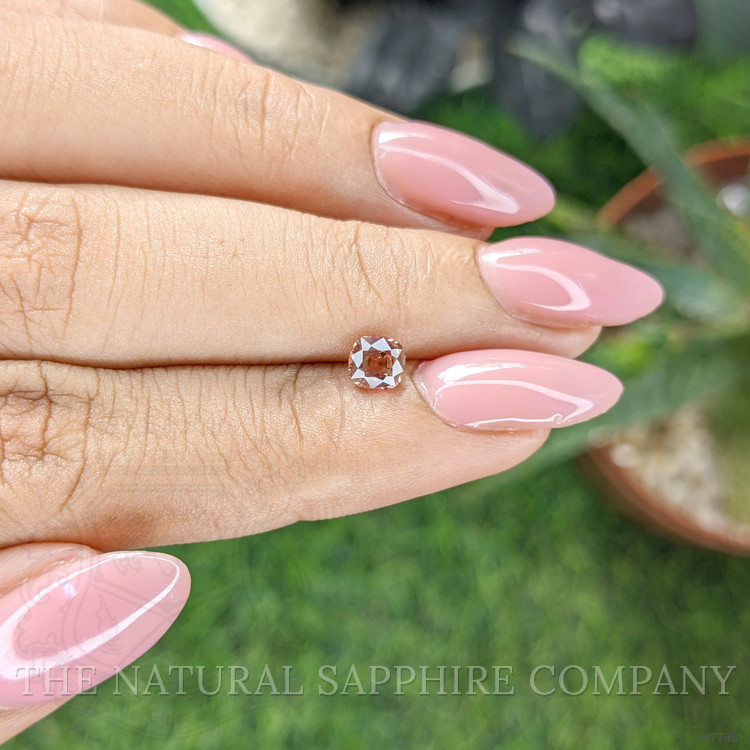 0.63 Ct. Padparadscha Sapphire from Ceylon (Sri Lanka)