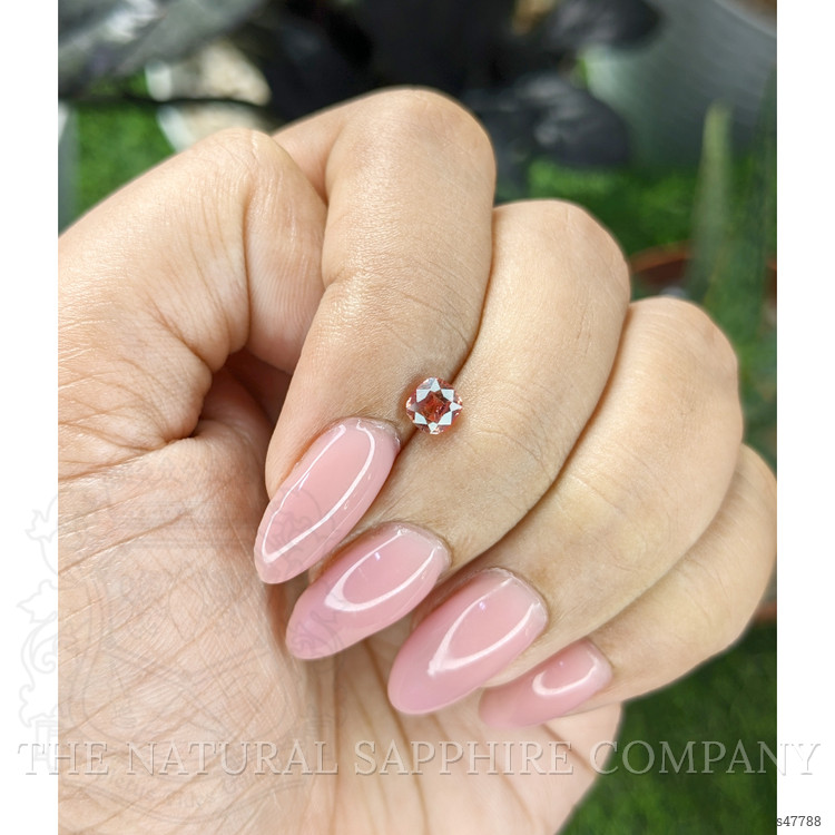 0.63 Ct. Padparadscha Sapphire from Ceylon (Sri Lanka)