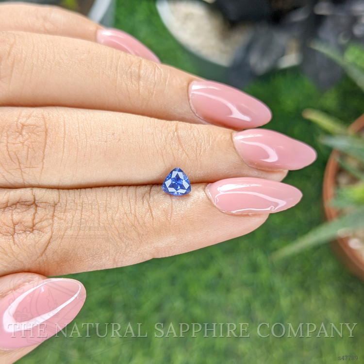 0.58 Ct. Blue Sapphire from Ceylon (Sri Lanka)