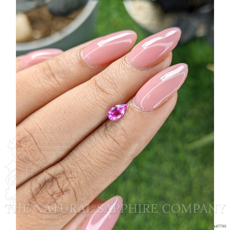 0.50 Ct. Purplish Pink Sapphire from Ceylon (Sri Lanka)