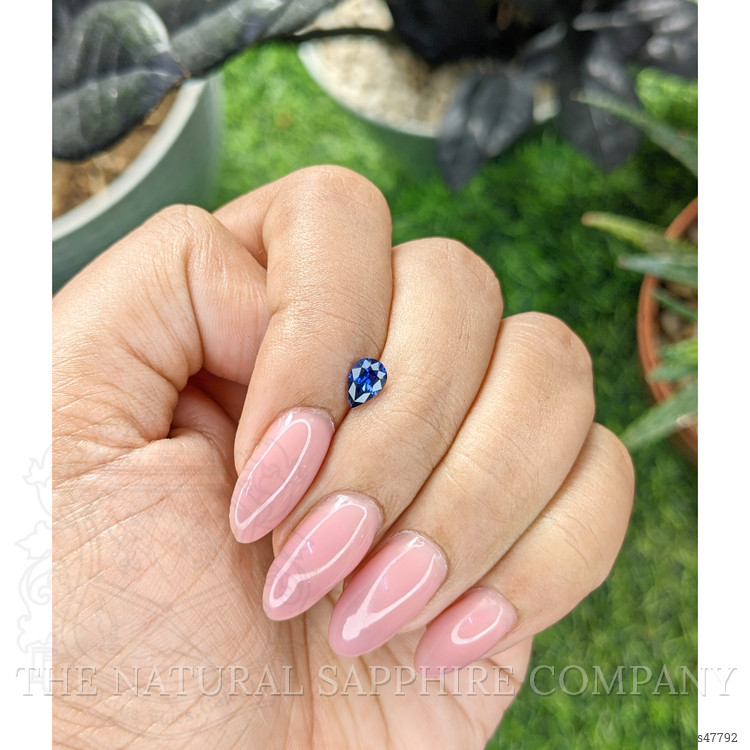 0.48 Ct. Blue Sapphire from Ceylon (Sri Lanka)