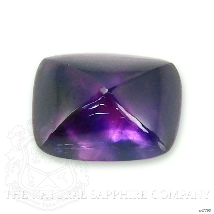 0.93 Ct. Bluish Purple Cabochon Sapphire from Ceylon (Sri Lanka)