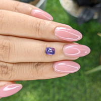 0.93 Ct. Bluish Purple Cabochon Sapphire from Ceylon (Sri Lanka) Life Style