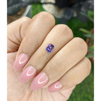 0.93 Ct. Bluish Purple Cabochon Sapphire from Ceylon (Sri Lanka) Life Style