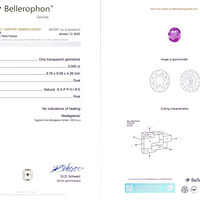 2.99 Ct. Pink Sapphire from Madagascar Scan Report