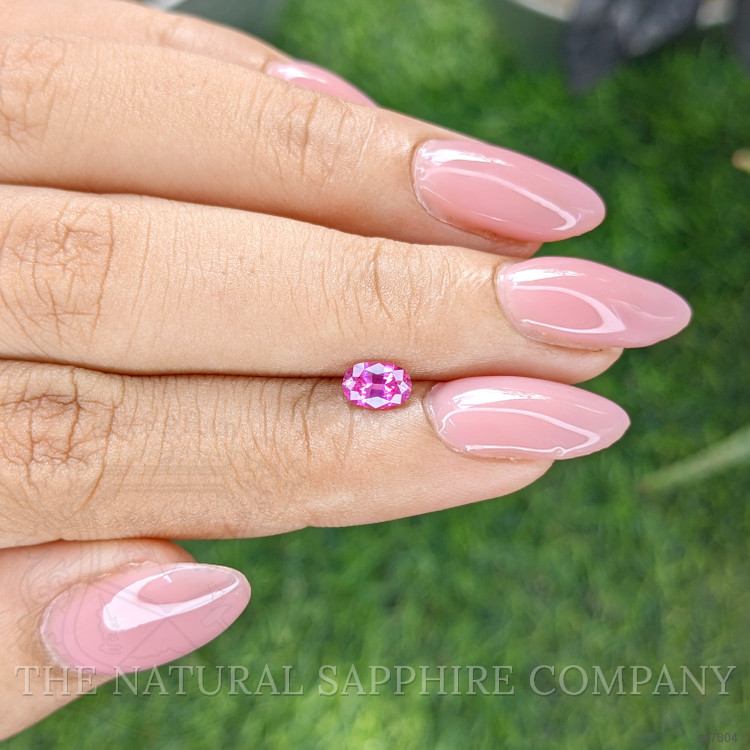 0.55 Ct. Purplish Pink Sapphire from Ceylon (Sri Lanka)