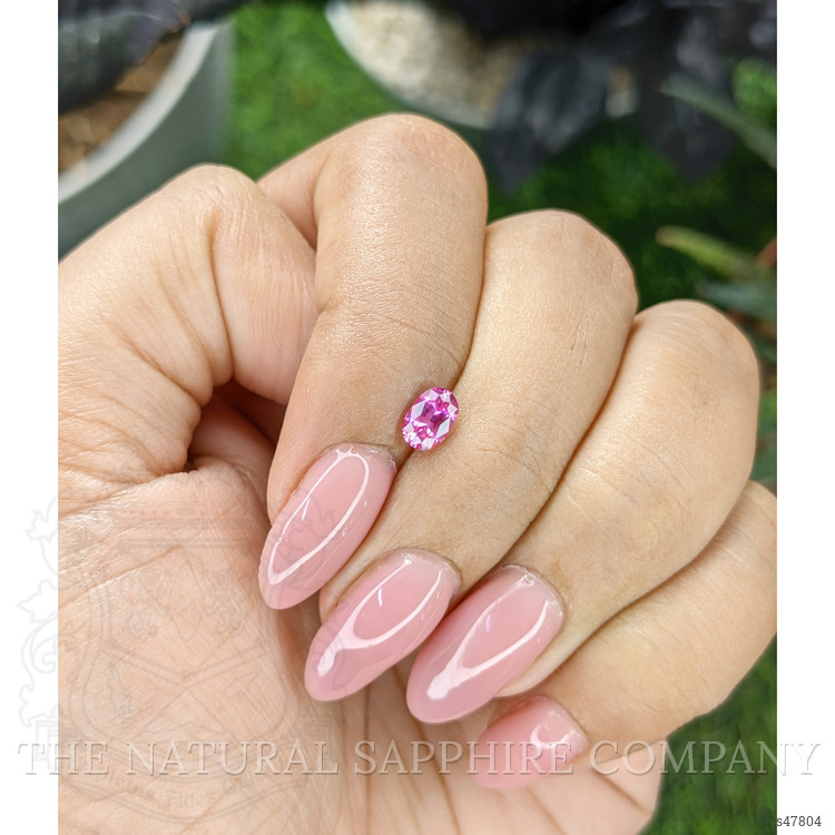 0.55 Ct. Purplish Pink Sapphire from Ceylon (Sri Lanka)