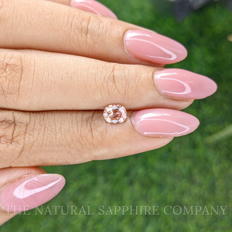 0.69 Ct. Padparadscha Sapphire from Ceylon (Sri Lanka)