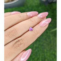 0.38 Ct. Pinkish Purple Sapphire from Ceylon (Sri Lanka) Life Style