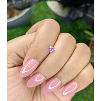0.38 Ct. Pinkish Purple Sapphire from Ceylon (Sri Lanka) Life Style