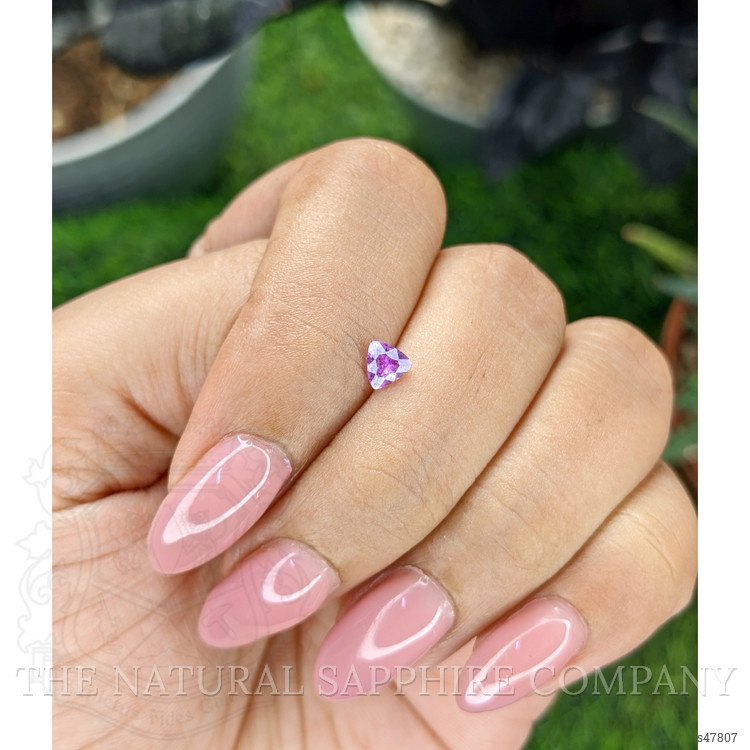 0.38 Ct. Pinkish Purple Sapphire from Ceylon (Sri Lanka)