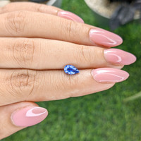 0.77 Ct. Blue Sapphire from Ceylon (Sri Lanka) Life Style