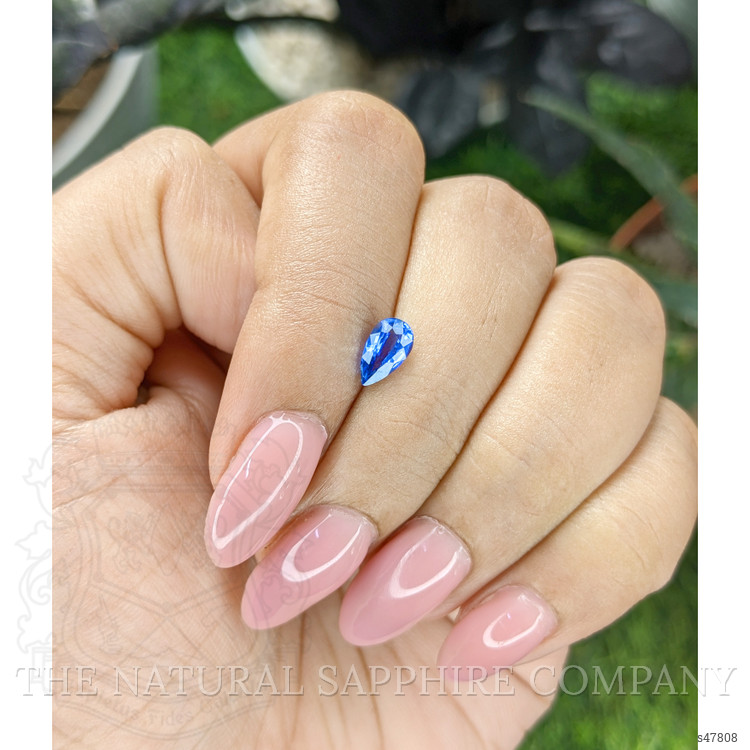 0.77 Ct. Blue Sapphire from Ceylon (Sri Lanka)