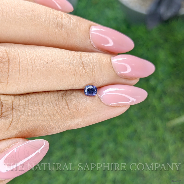 0.34 Ct. Bluish Purple Sapphire from Ceylon (Sri Lanka)