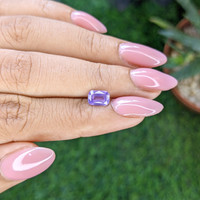 1.12 Ct. Bluish Purple Sapphire from Ceylon (Sri Lanka) Life Style