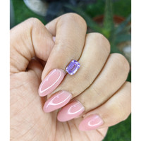 1.12 Ct. Bluish Purple Sapphire from Ceylon (Sri Lanka) Life Style