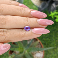 1.01 Ct. Purple Sapphire from Madagascar Life Style