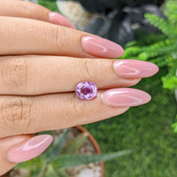 1.99 Ct. Pinkish Purple Sapphire from Madagascar Life Style