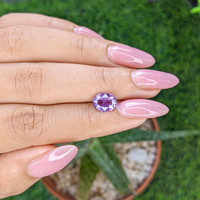 2.03 Ct. Purple Sapphire from Madagascar Life Style
