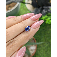 1.60 Ct. Purplish Blue Sapphire from Madagascar Life Style