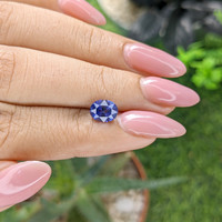 1.60 Ct. Purplish Blue Sapphire from Madagascar Life Style