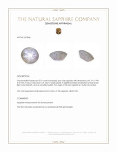2.92 Ct. Grey Star Sapphire from Ceylon (Sri Lanka) Appraisal