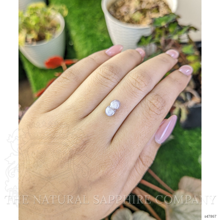 2.14 Ct. Bluish Grey Star Sapphire from Ceylon (Sri Lanka)