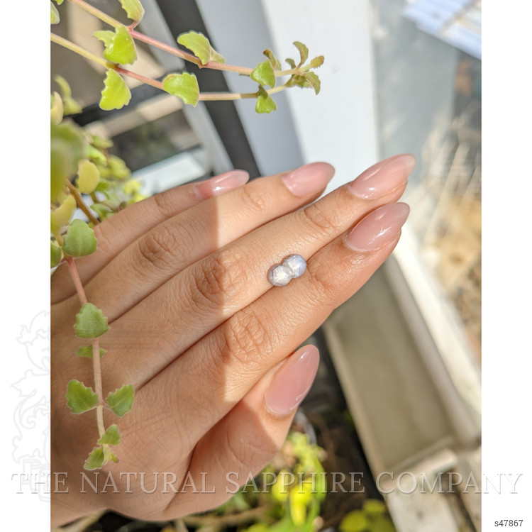 2.14 Ct. Bluish Grey Star Sapphire from Ceylon (Sri Lanka)
