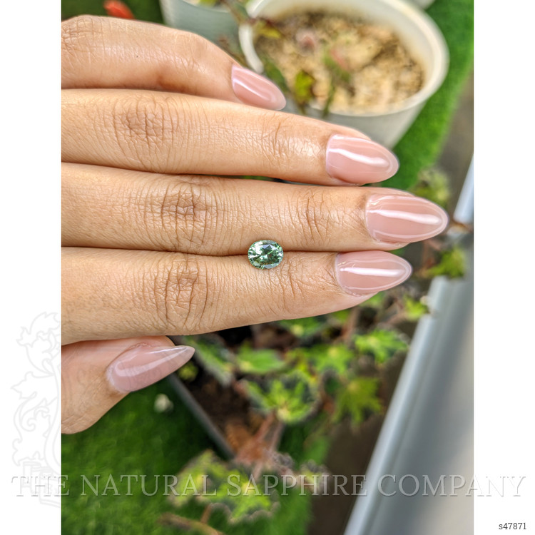 1.20 Ct. Green Sapphire from Ceylon (Sri Lanka)