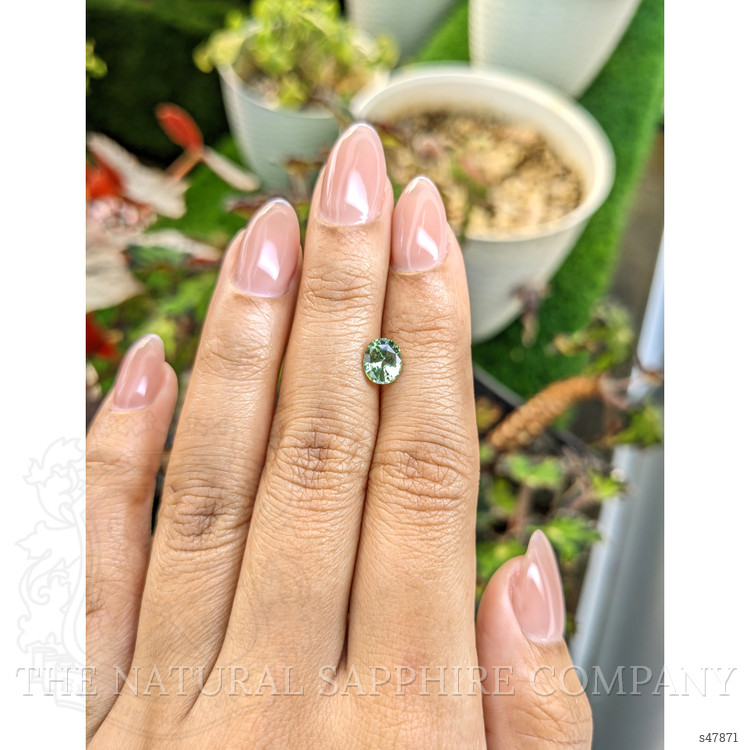 1.20 Ct. Green Sapphire from Ceylon (Sri Lanka)