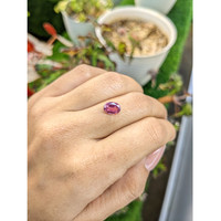 1.63 Ct. Purplish Pink Sapphire from Ceylon (Sri Lanka) Life Style