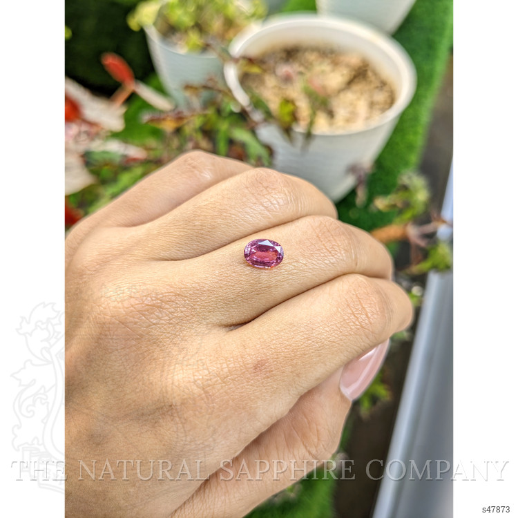 1.63 Ct. Purplish Pink Sapphire from Ceylon (Sri Lanka)