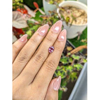 1.63 Ct. Purplish Pink Sapphire from Ceylon (Sri Lanka) Life Style