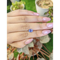 1.37 Ct. Violet Sapphire from Ceylon (Sri Lanka) Life Style