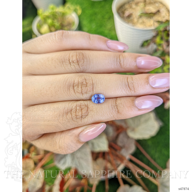1.37 Ct. Violet Sapphire from Ceylon (Sri Lanka)